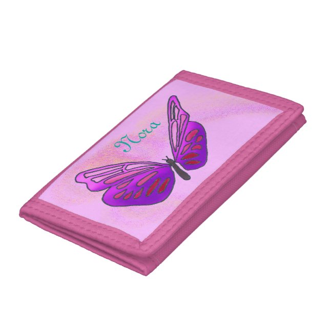 Sweet Butterfly by The Happy Juul Company Tri-fold Wallet (Bottom)