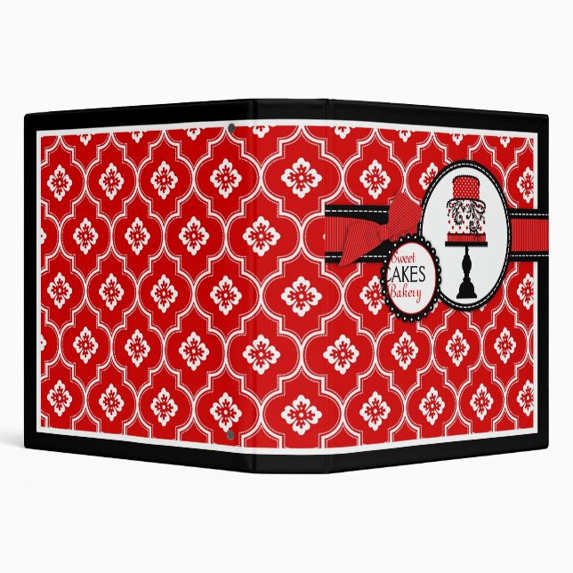 Sweet Cake 1.5 inch Binder Red (Background)