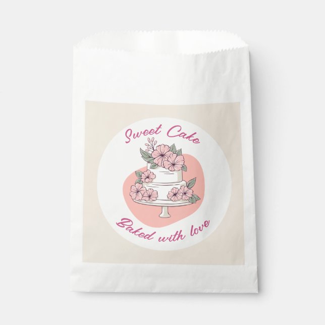 Sweet Cake Bakery Favor Bag (Front)