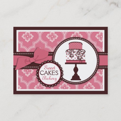 Customizable Sweet Cake Business Card