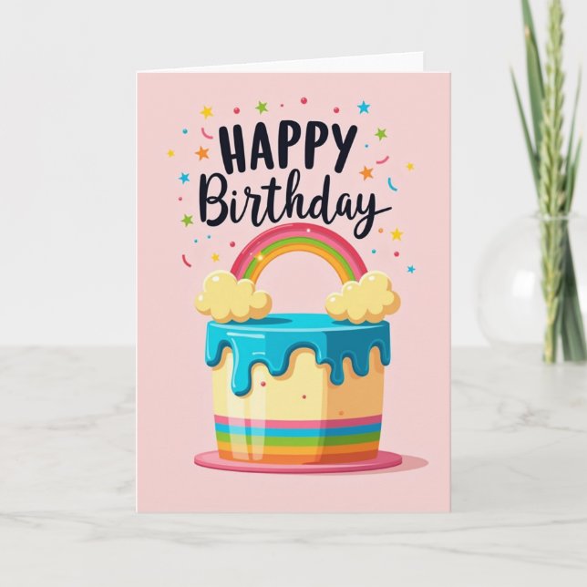 Sweet Cake Celebration Card (Front)