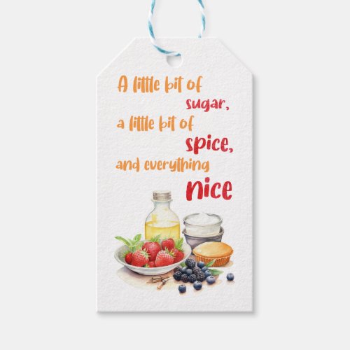 Sweet cake design  gift tags