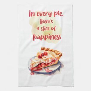 Sweet cake design kitchen towel