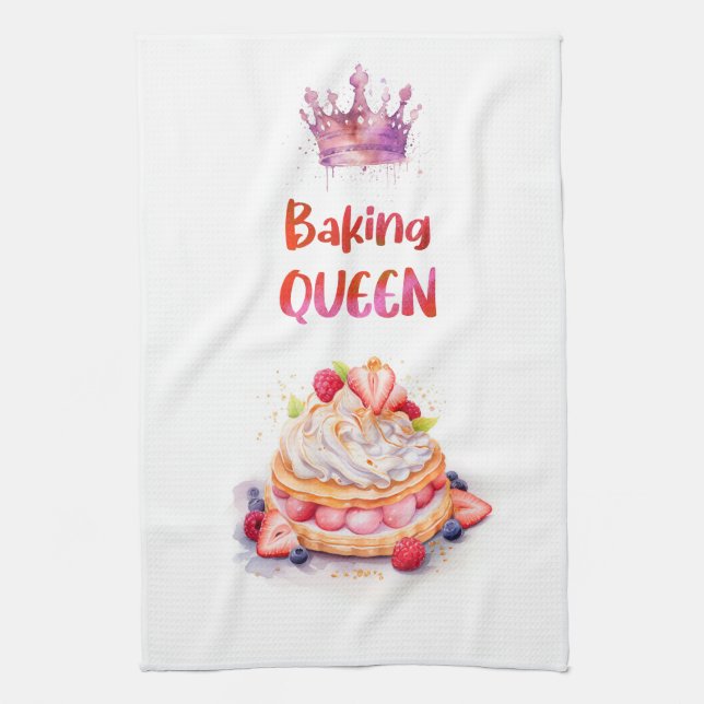 Sweet cake design kitchen towel (Vertical)