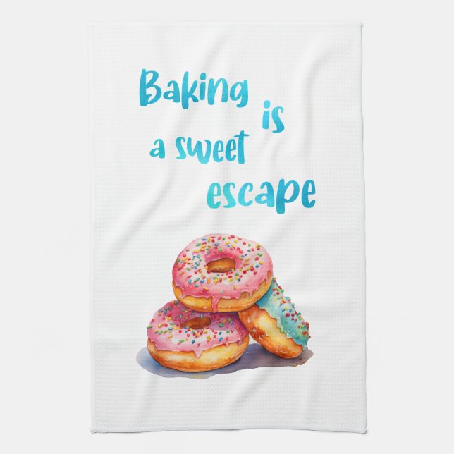 Sweet cake design kitchen towel (Vertical)