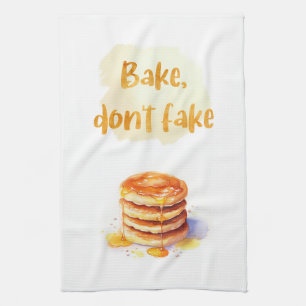 Sweet cake design kitchen towel