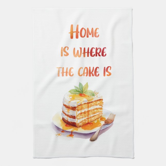 Sweet cake design kitchen towel (Vertical)