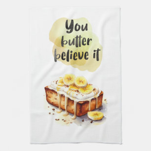 Sweet cake design kitchen towel