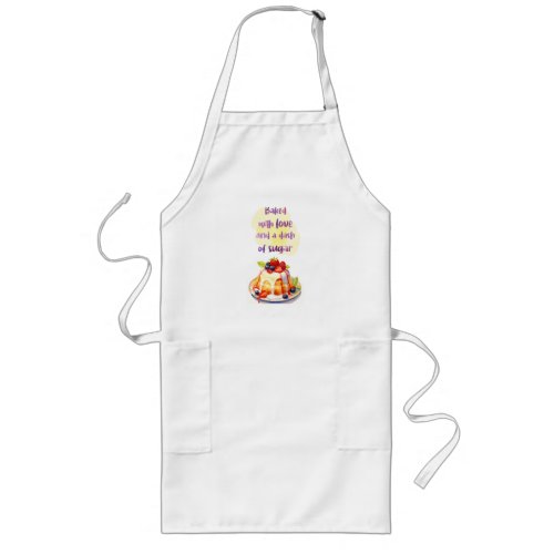 Sweet cake design long apron