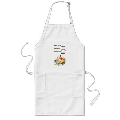 Sweet cake design long apron