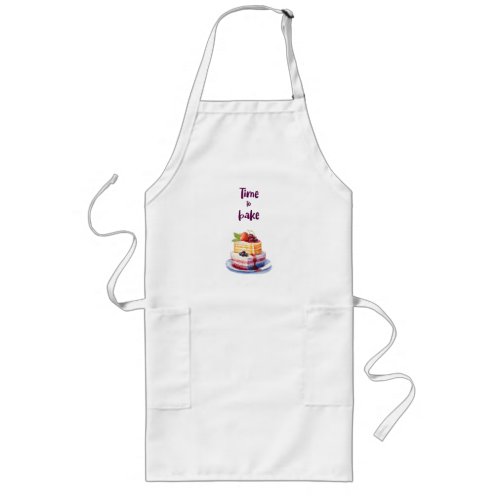 Sweet cake design long apron