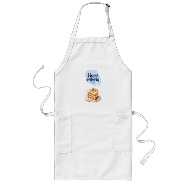 Sweet cake design long apron (Front)