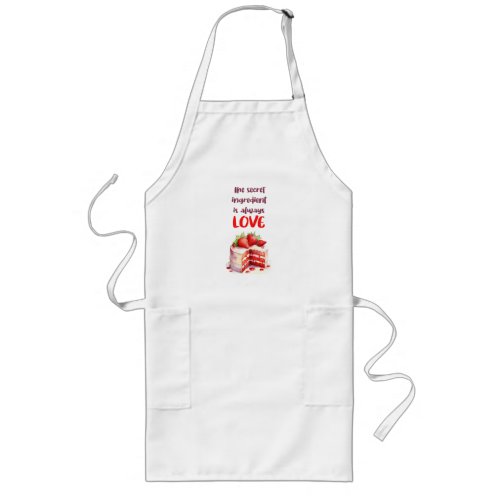 Sweet cake design long apron