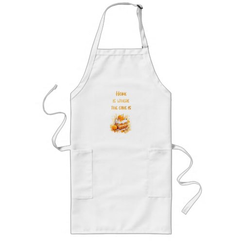 Sweet cake design long apron