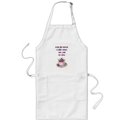 Sweet cake design long apron
