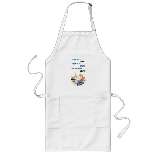 Sweet cake design long apron