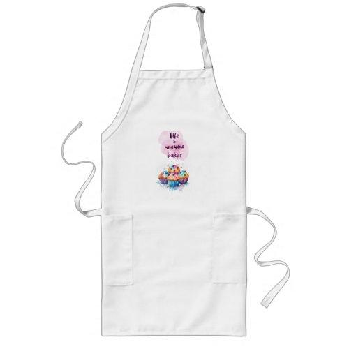 Sweet cake design long apron