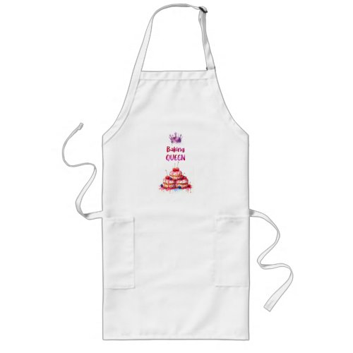 Sweet cake design long apron