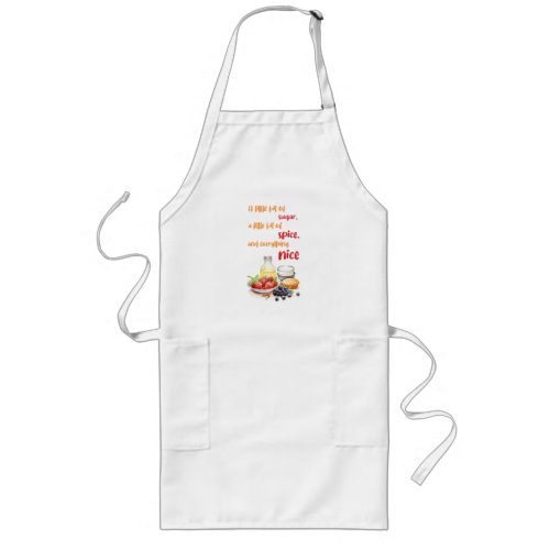 Sweet cake design long apron