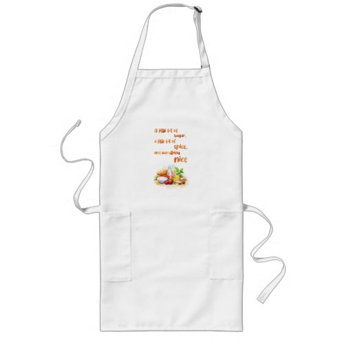 Sweet cake design long apron
