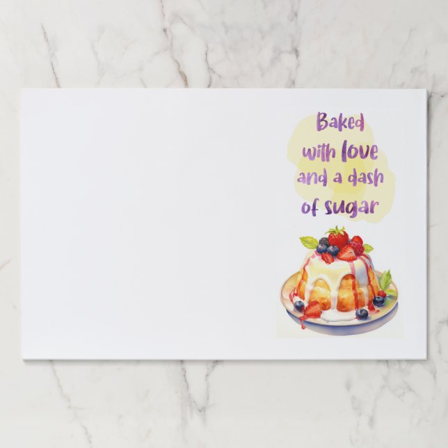 Sweet cake design  paper pad (Front)