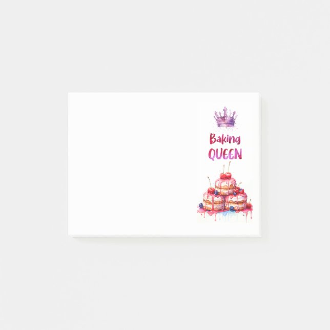Sweet cake design  post-it notes (Front)