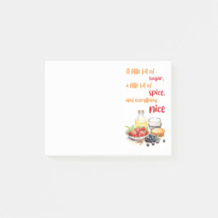 Sweet cake design  post-it notes