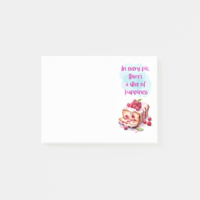 Sweet cake design  post-it notes (Front)