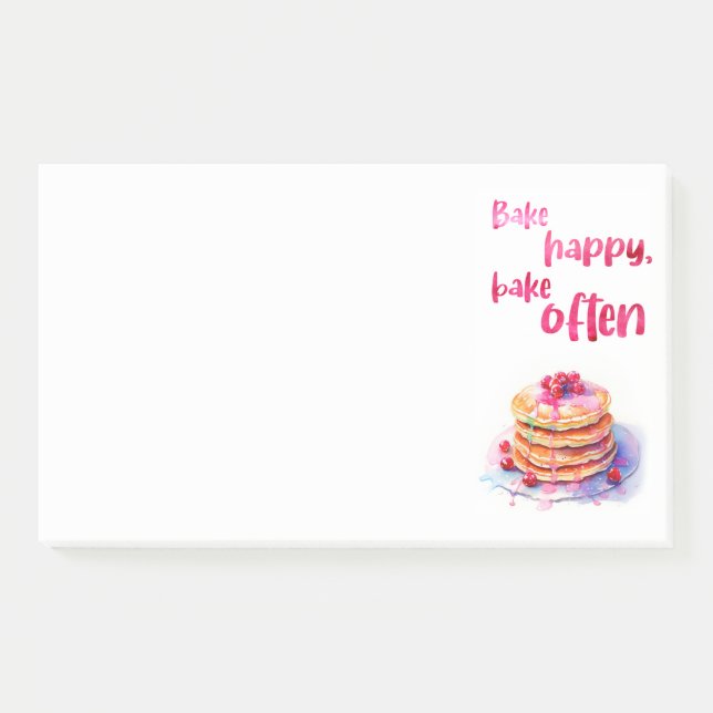 Sweet cake design  post-it notes (Front)
