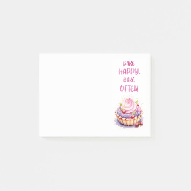 Sweet cake design  post-it notes (Front)