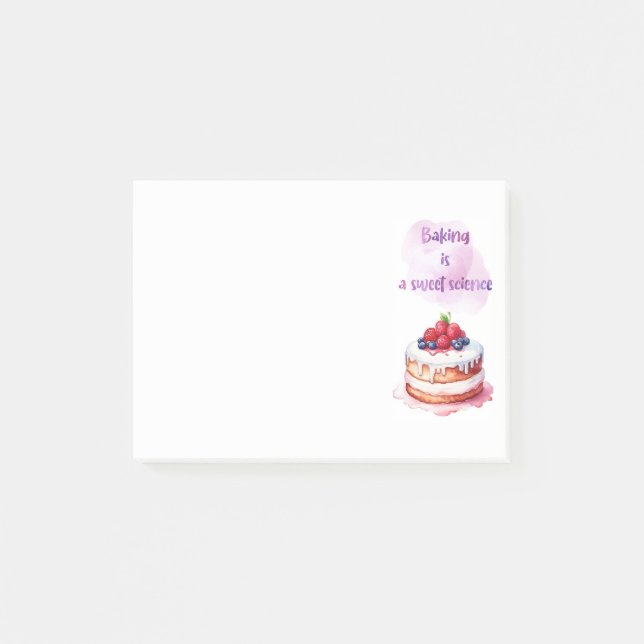Sweet cake design  post-it notes (Front)