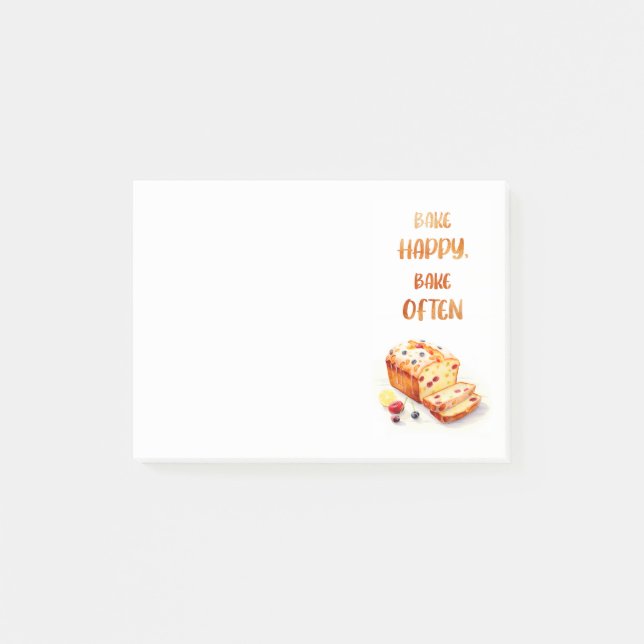 Sweet cake design  post-it notes (Front)