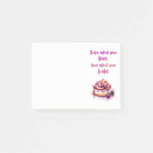 Sweet cake design post-it notes