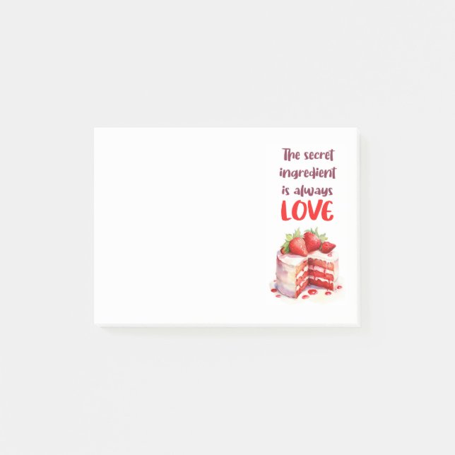 Sweet cake design  post-it notes (Front)