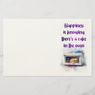 Sweet cake design stationery