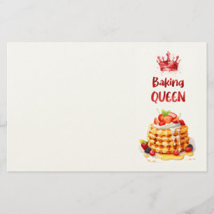 Sweet cake design stationery