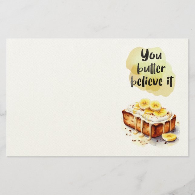 Sweet cake design  stationery (Front)