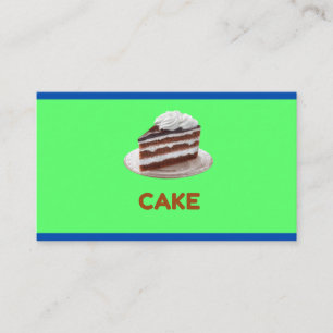 Sweet Cake Macaron Cupcake Bakery Business Card