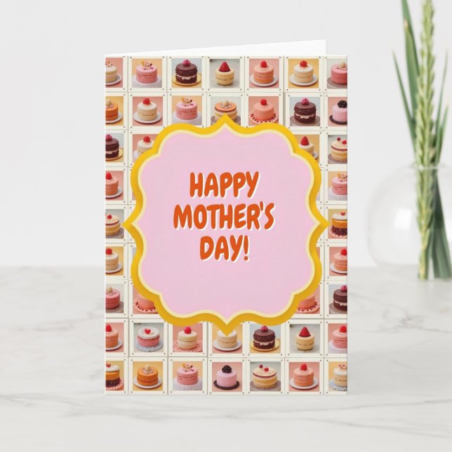 Sweet Cake Mothers Day Card (Front)