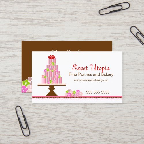 Sweet Cakes Bakery Business Cards