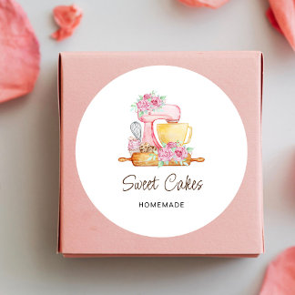 Sweet Cakes Bakery Classic Round Sticker