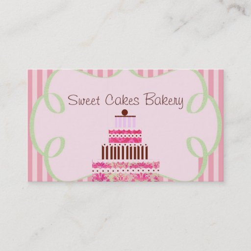 Customizable Sweet Cakes Business Card