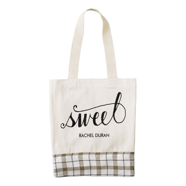 sweet calligraphy tote bag (Front)