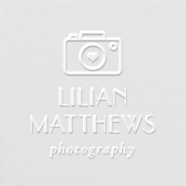 Sweet Camera Photography Logo Custom Embosser (Design)
