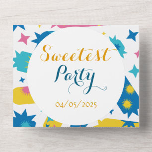 Sweet candies. all in one invitation
