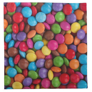 Sweet candies cloth napkin
