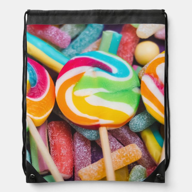 sweet candies drawstring bag (Front)