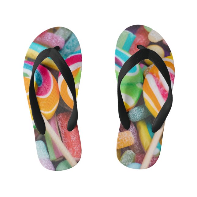 sweet candies kid's flip flops (Footbed)