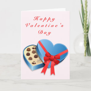 Sweet Candies Love Heart Valentine's Day Card