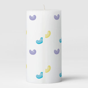 Sweet candies pillar candle